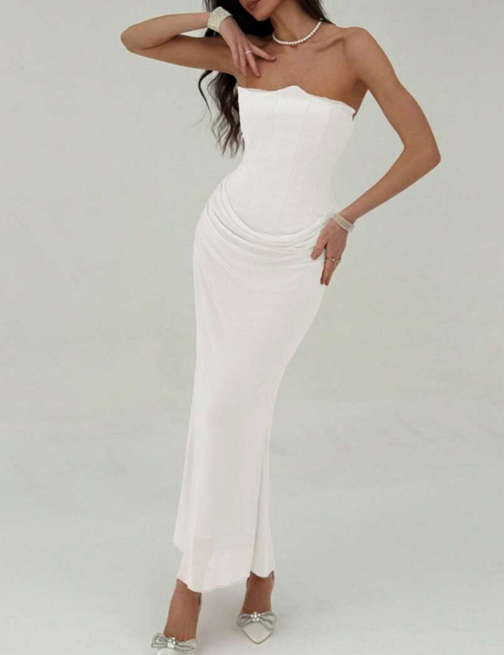 Rochie maxi SHEIN, alb