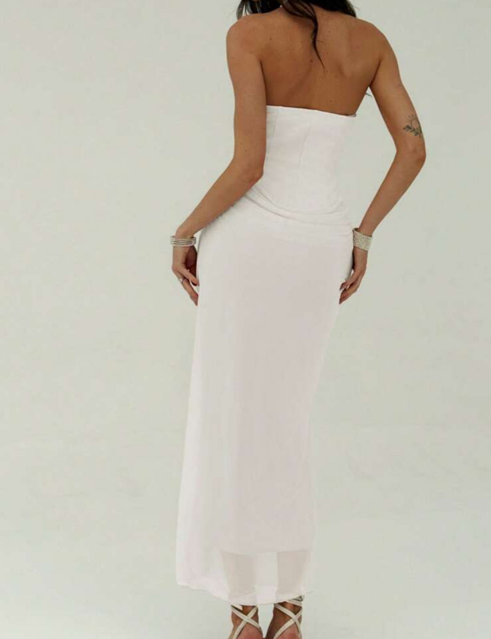 Rochie maxi SHEIN, alb