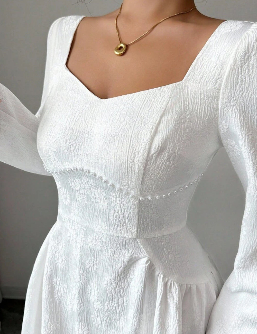 Rochie maxi SHEIN, alb