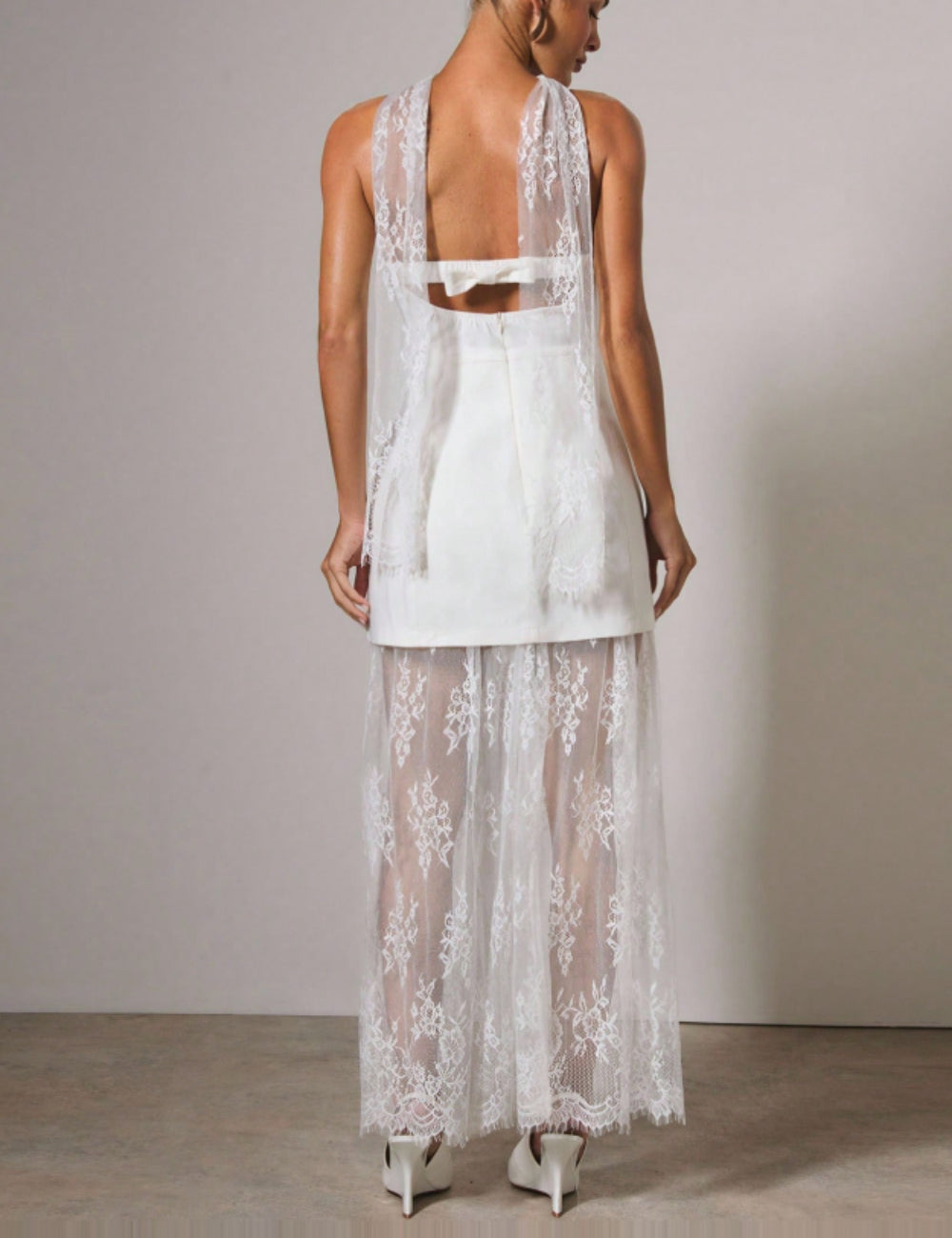 Rochie maxi Shein, alb