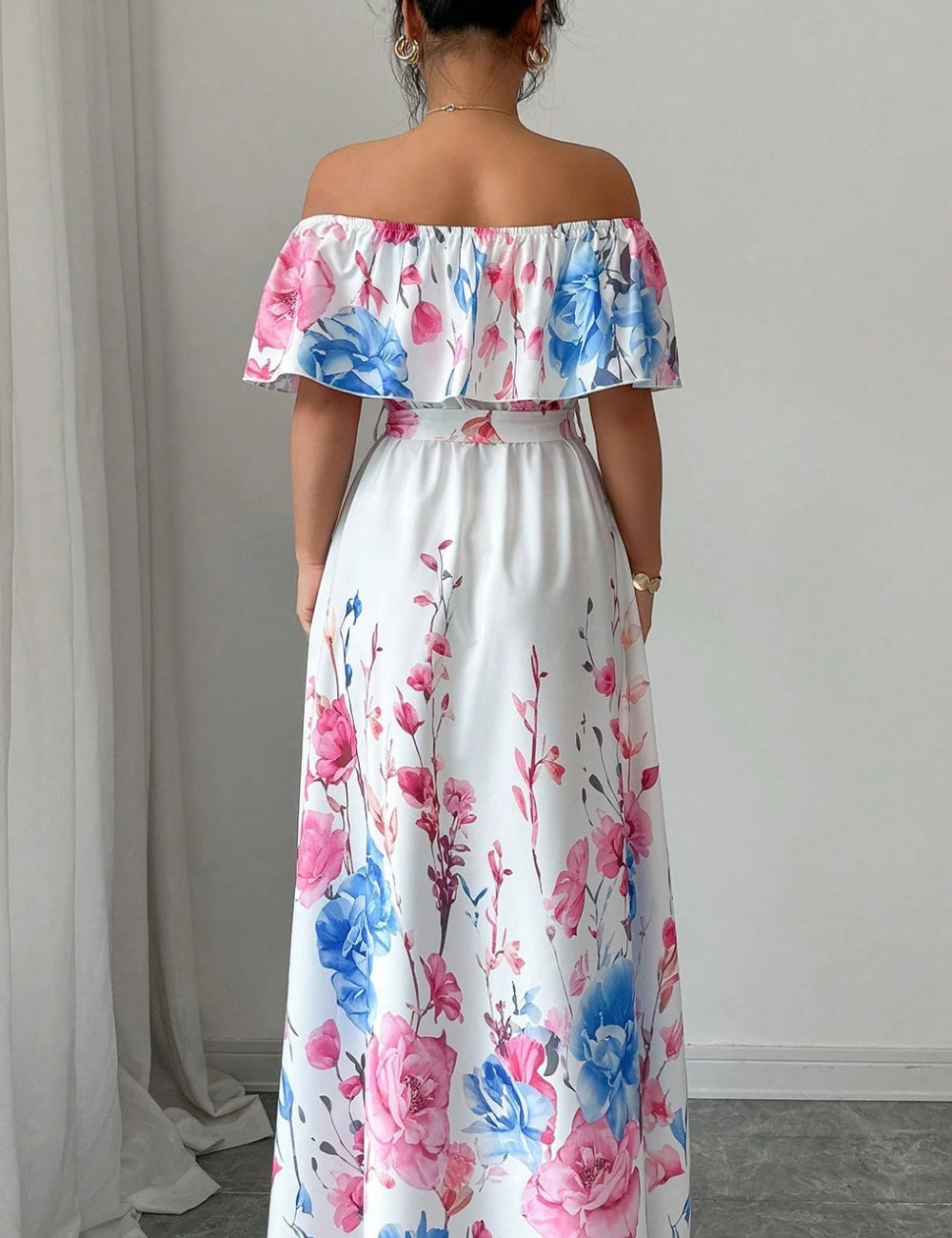 Rochie maxi SHEIN, alb