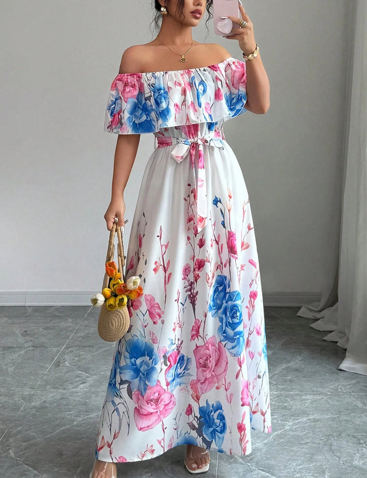 Rochie maxi SHEIN, alb