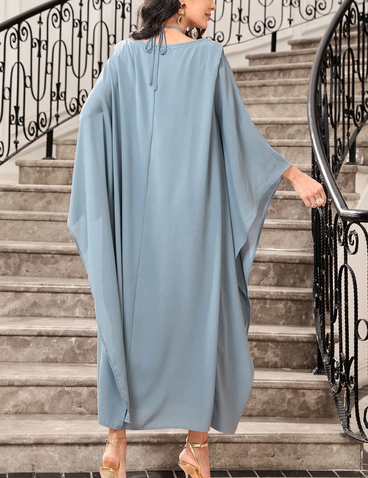 Shein maxi dress, blue