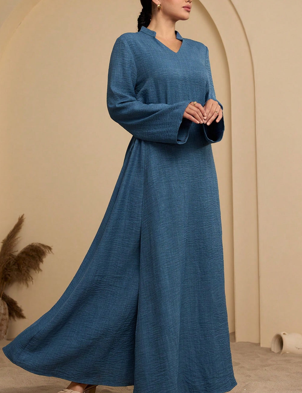 Shein maxi ruha, kék