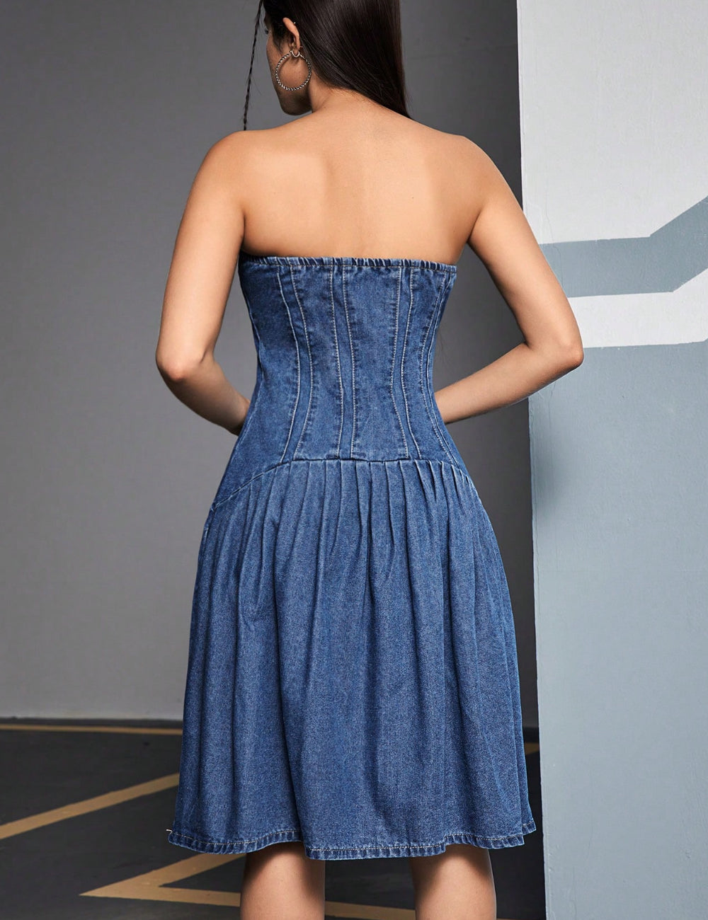 Rochie midi Shein, albastru
