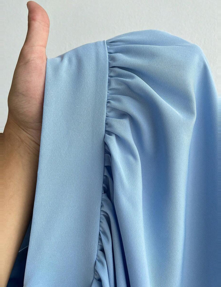 Shein Curve+ maxi ruha, kék