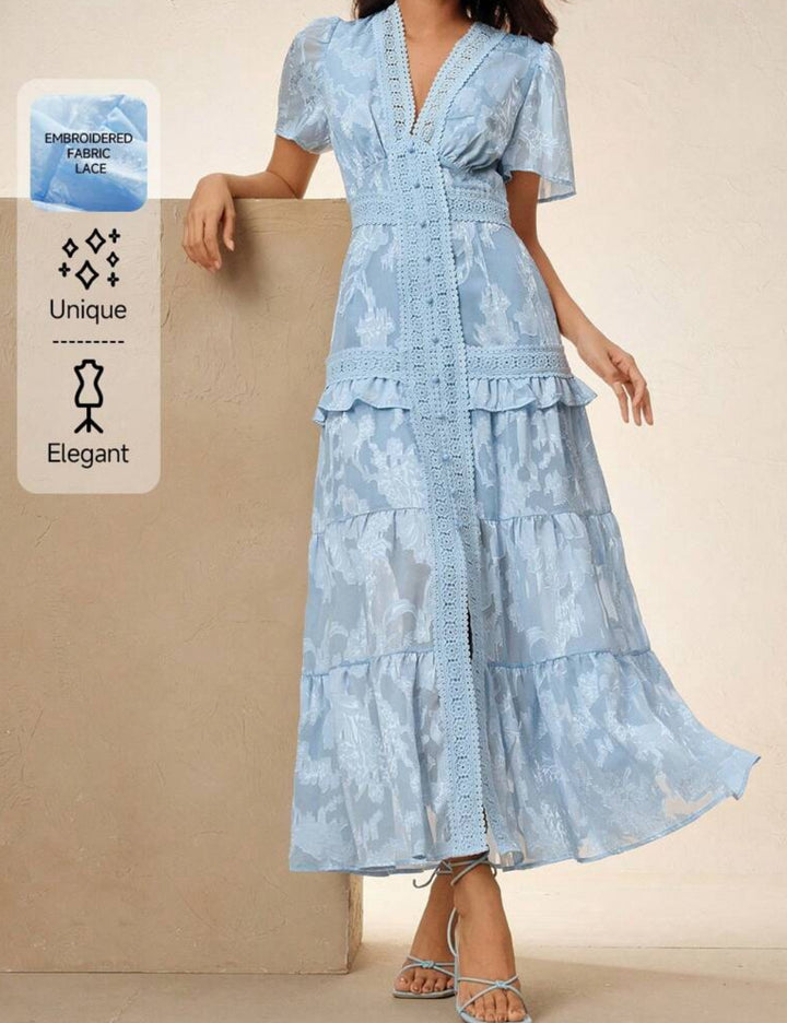 Rochie maxi Shein Anewsta, albastru