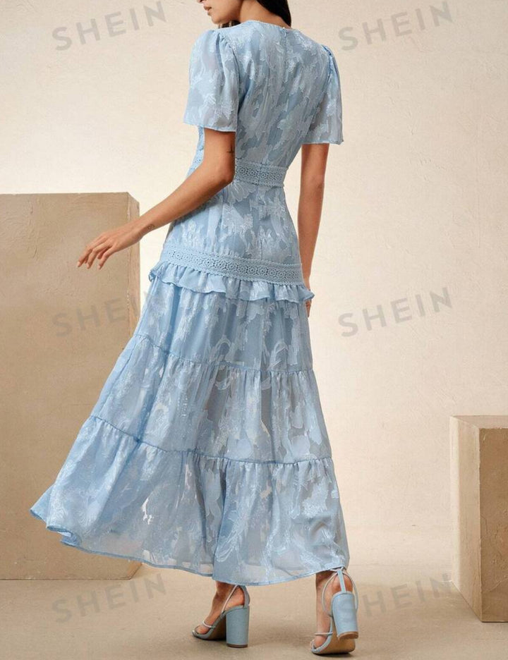 Rochie maxi Shein Anewsta, albastru