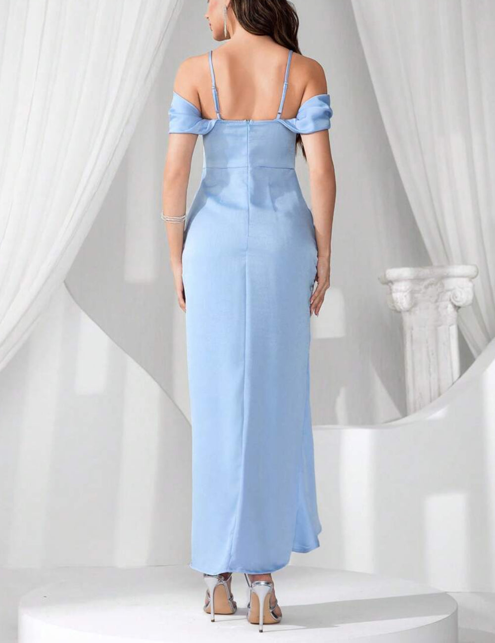 Rochie maxi Shein, albastru