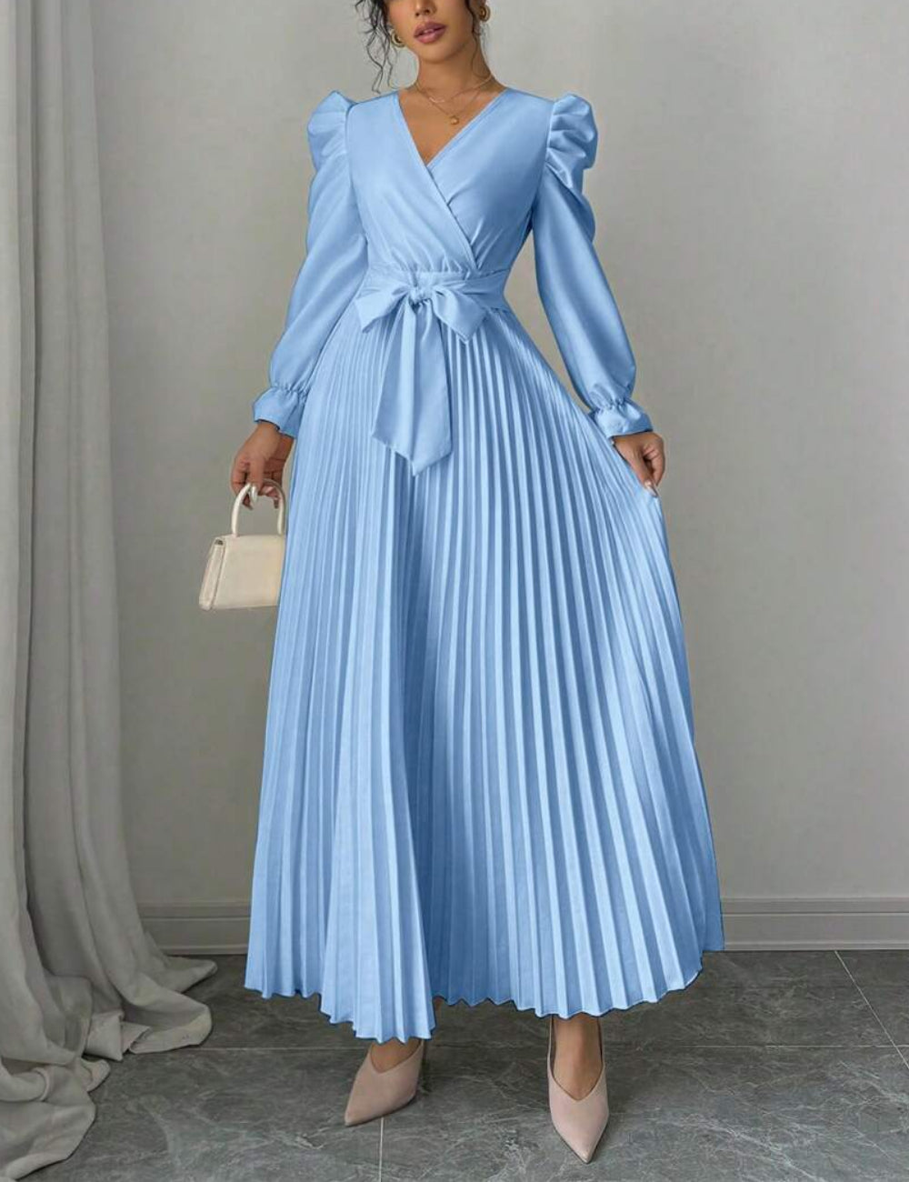 Shein maxi ruha, kék