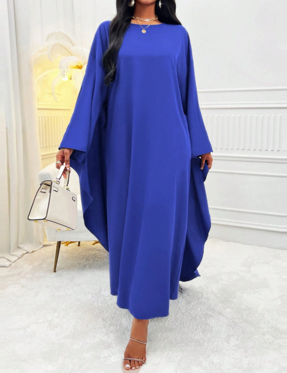 Shein Maxi ruha, kék