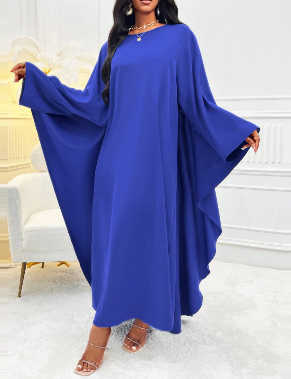 Shein Maxi ruha, kék