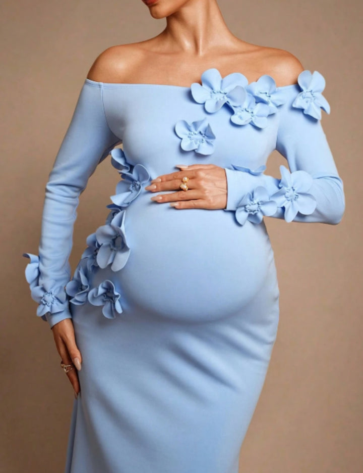 Shein maxi ruha, kék