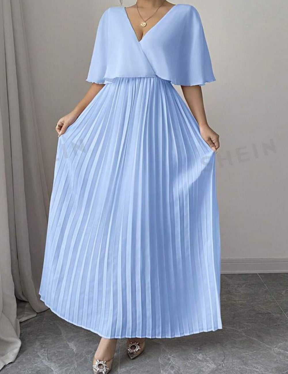 Shein Maxi ruha, kék