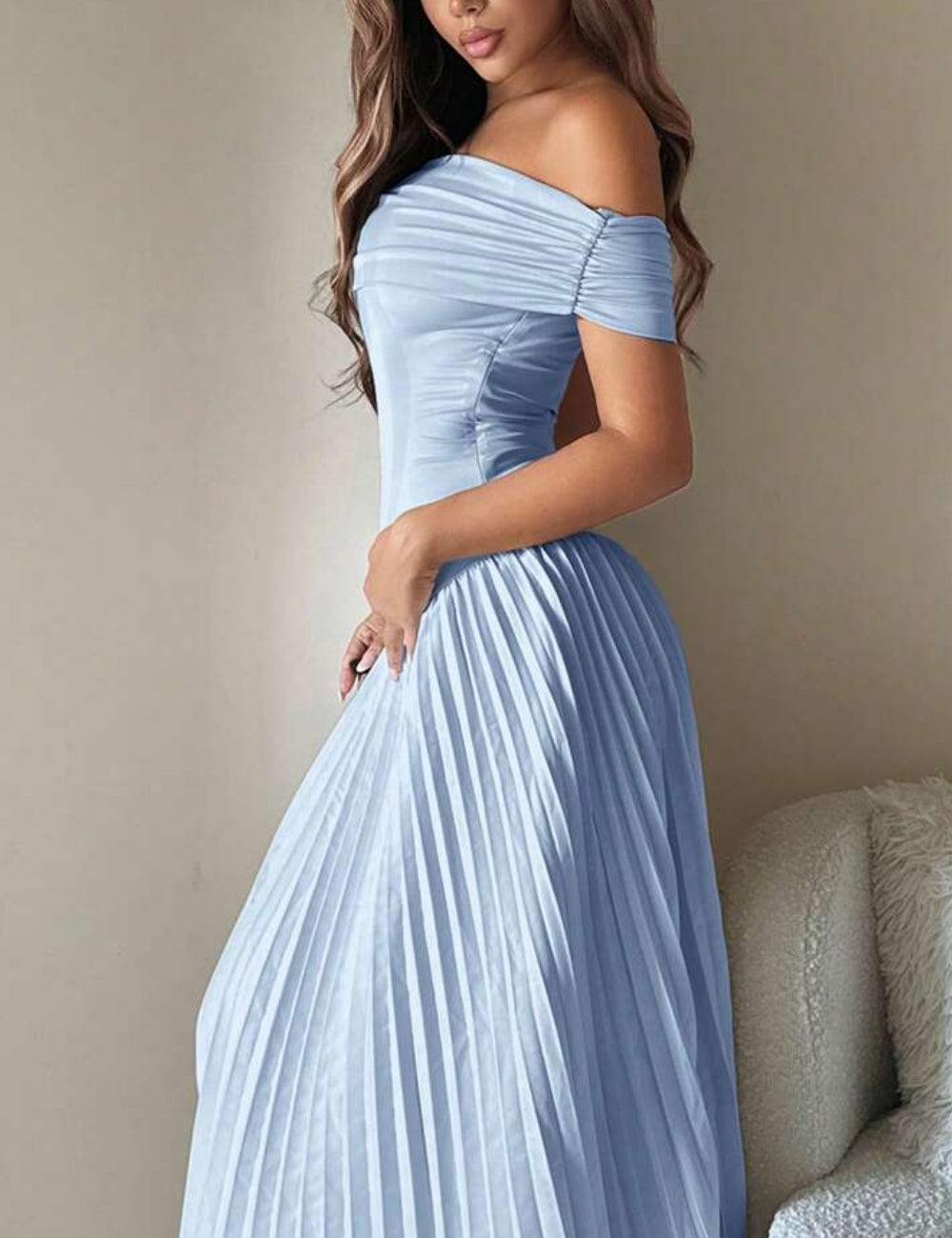 Rochie maxi Shein, albastru
