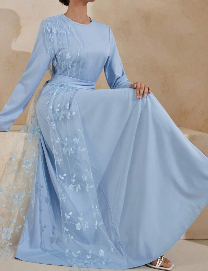 Shein maxi ruha, kék