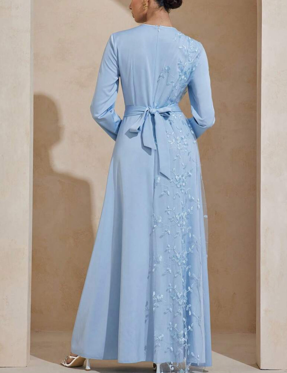 Shein maxi ruha, kék