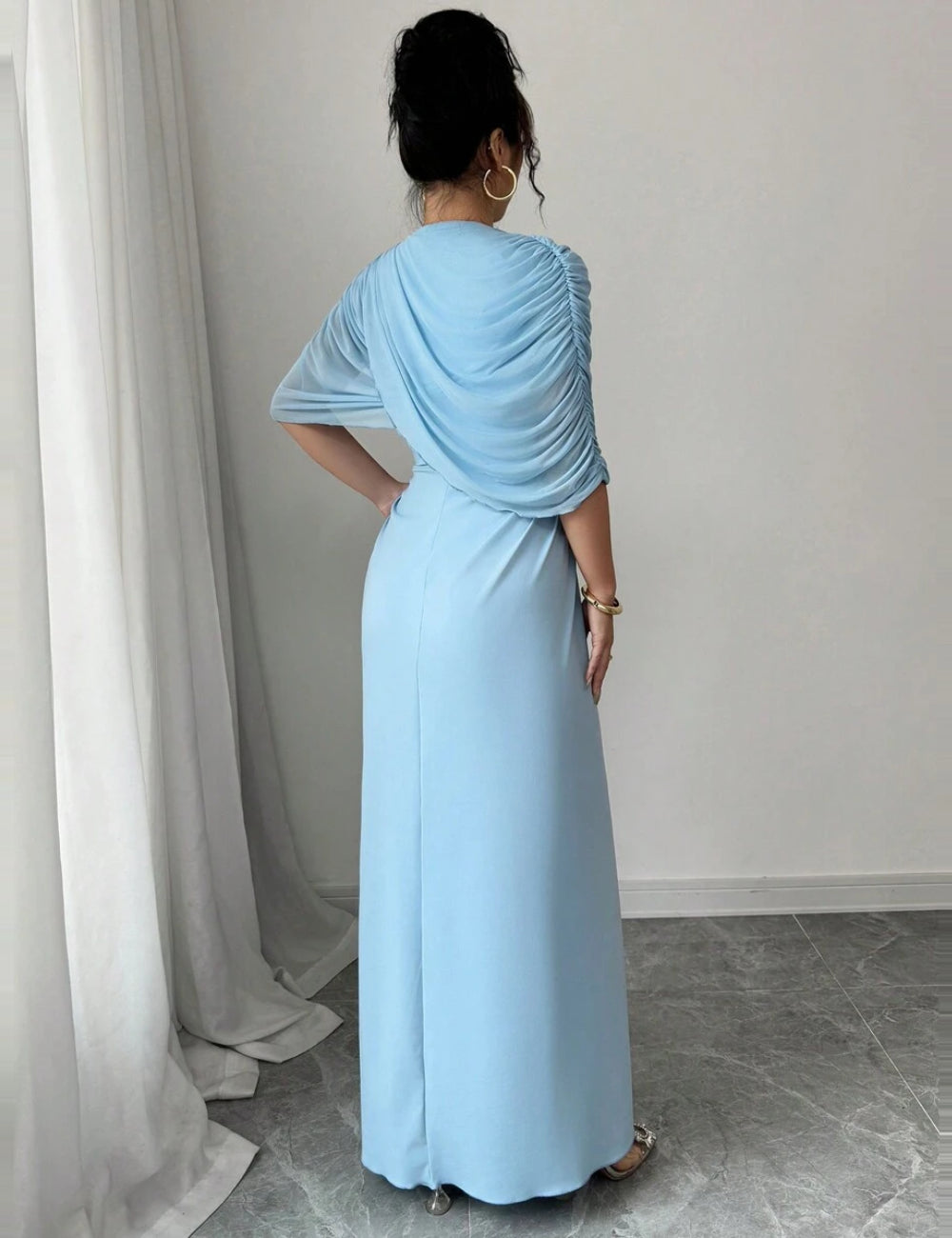 Rochie maxi Shein, albastru