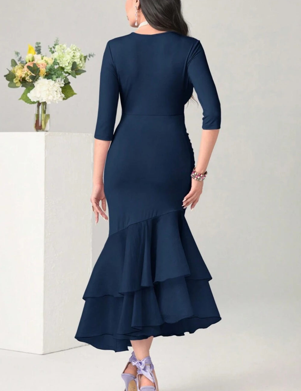 Rochie maxi Shein, albastru