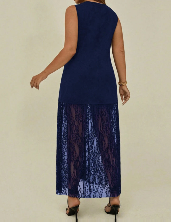 Rochie maxi Shein Curve+, albastru
