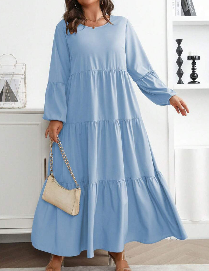 Rochie maxi Shein Curve+, albastru