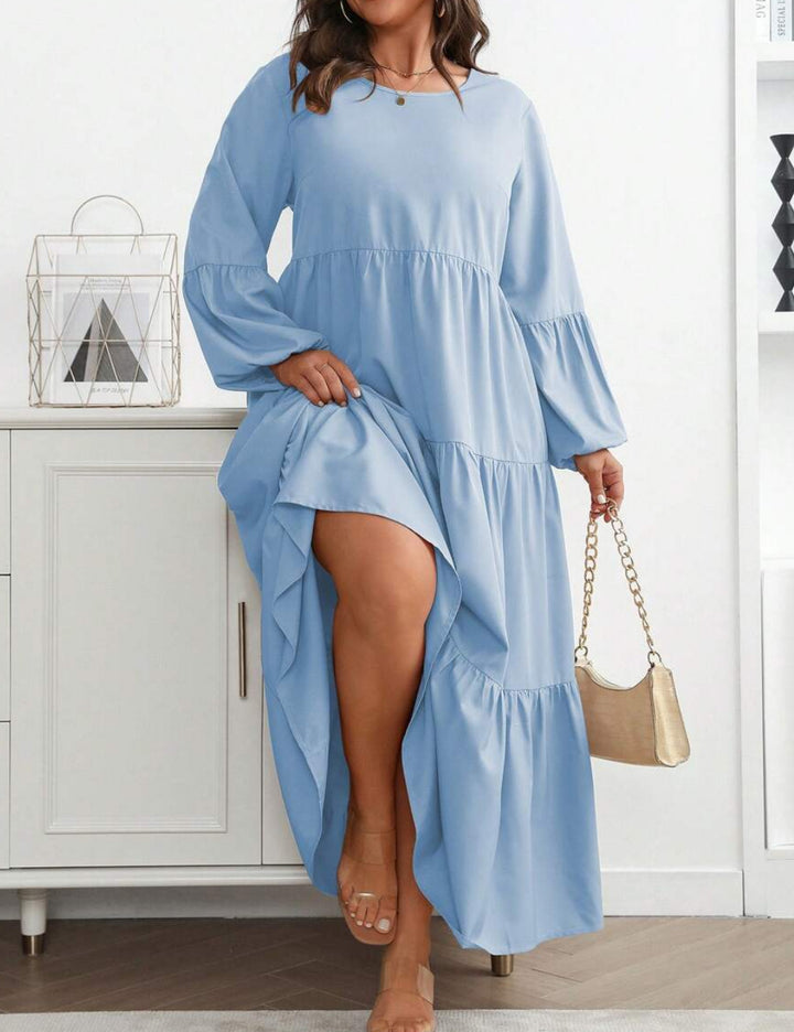 Rochie maxi Shein Curve+, albastru