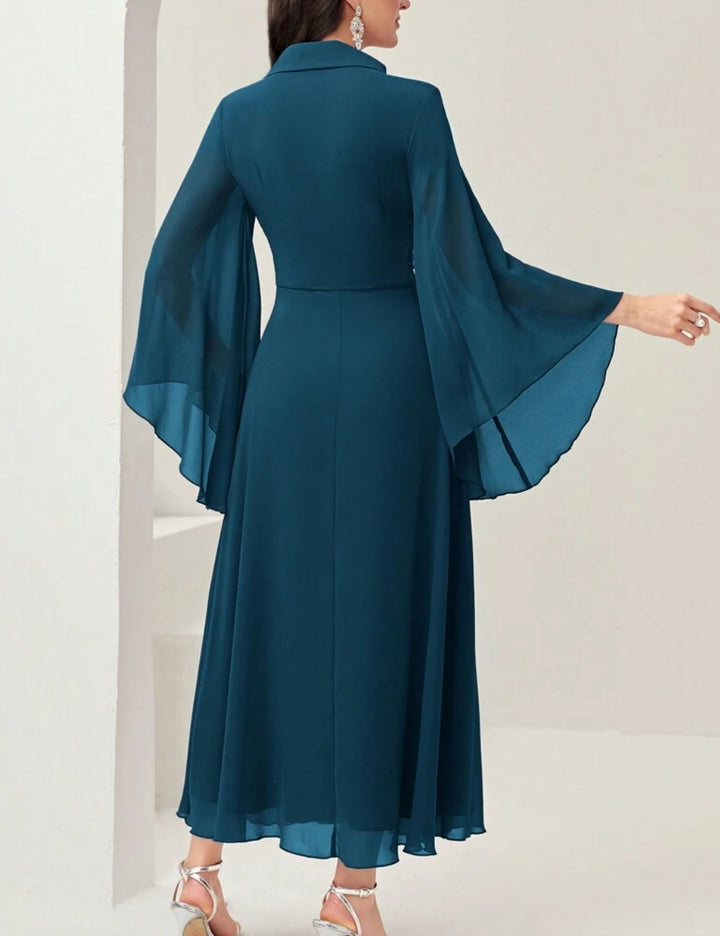 Shein maxi ruha, kék