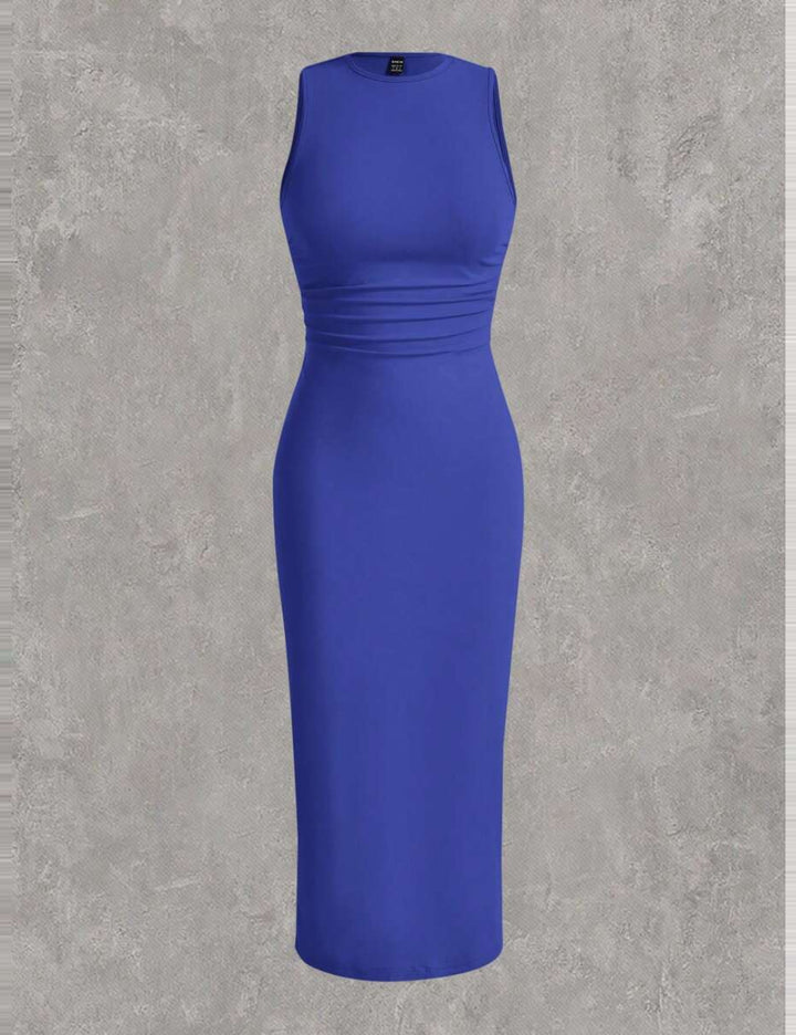 Shein Curve+ maxi ruha, kék
