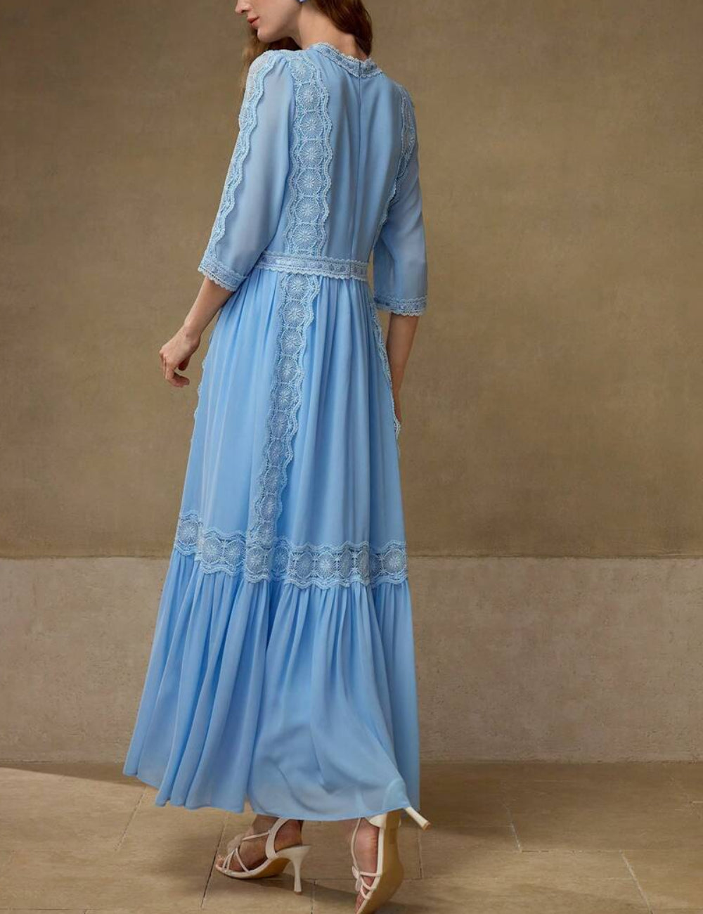 Shein MOTF maxi ruha, kék
