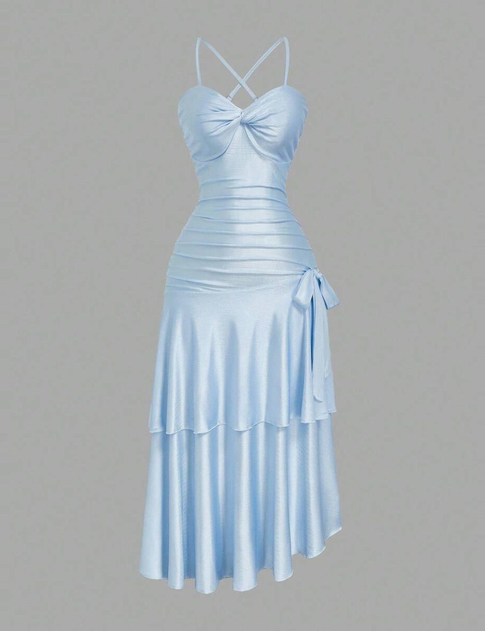Rochie maxi Shein Curve+, albastru