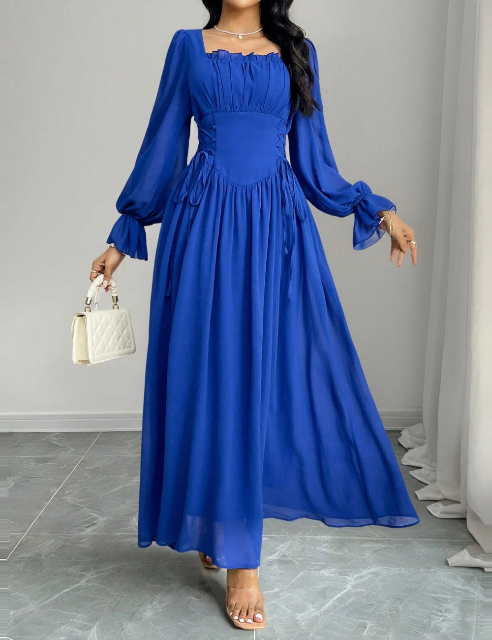 Rochie maxi Shein, albastru