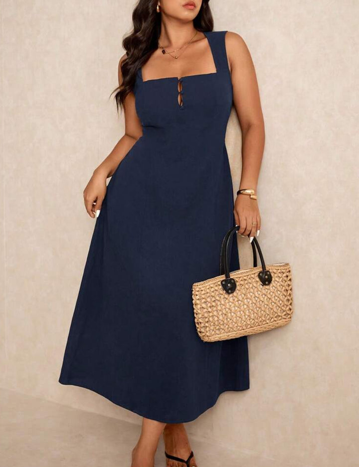 Rochie maxi Shein Curve+, albastru