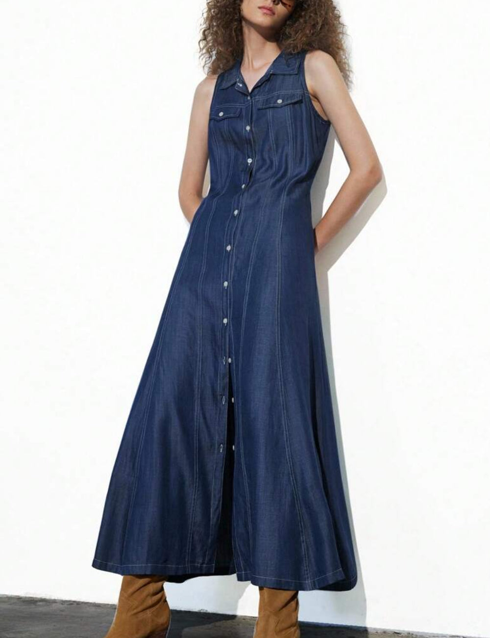 Rochie maxi Shein, albastru