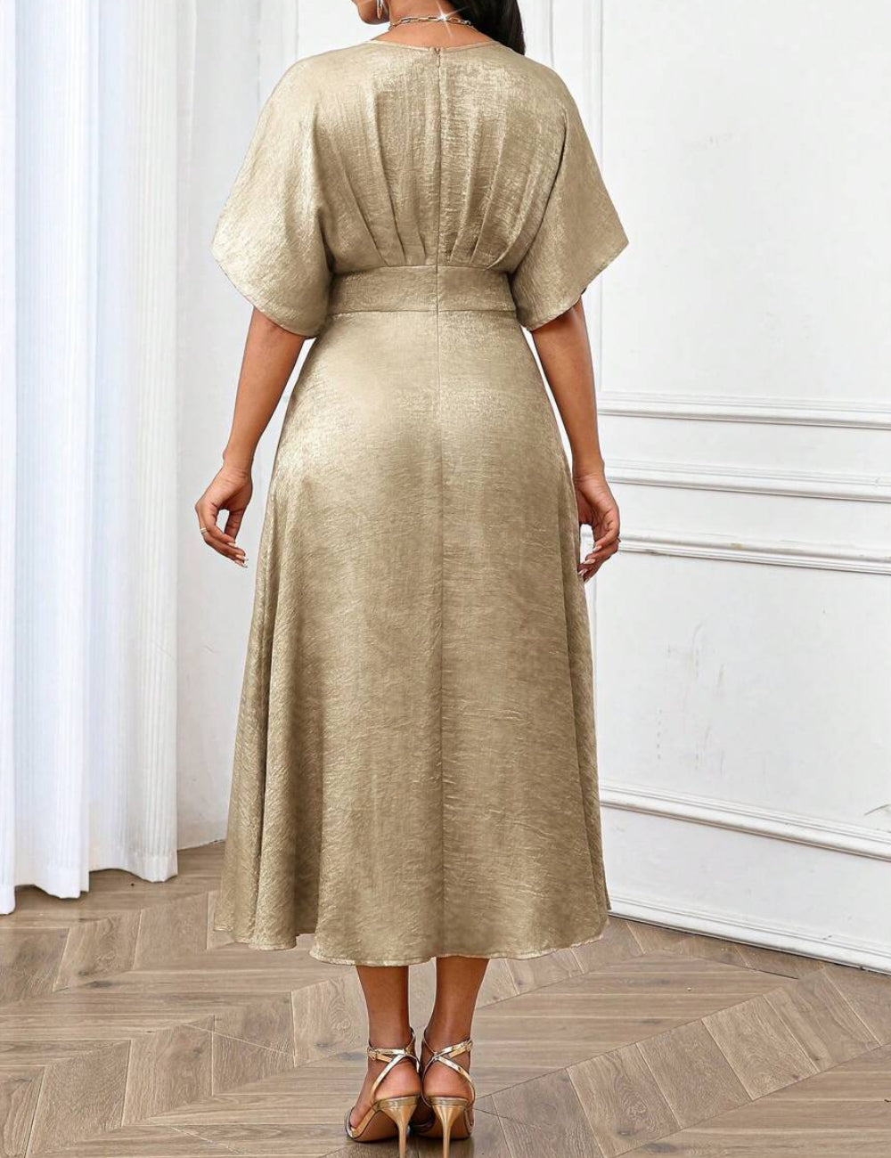 Rochie maxi Shein, auriu