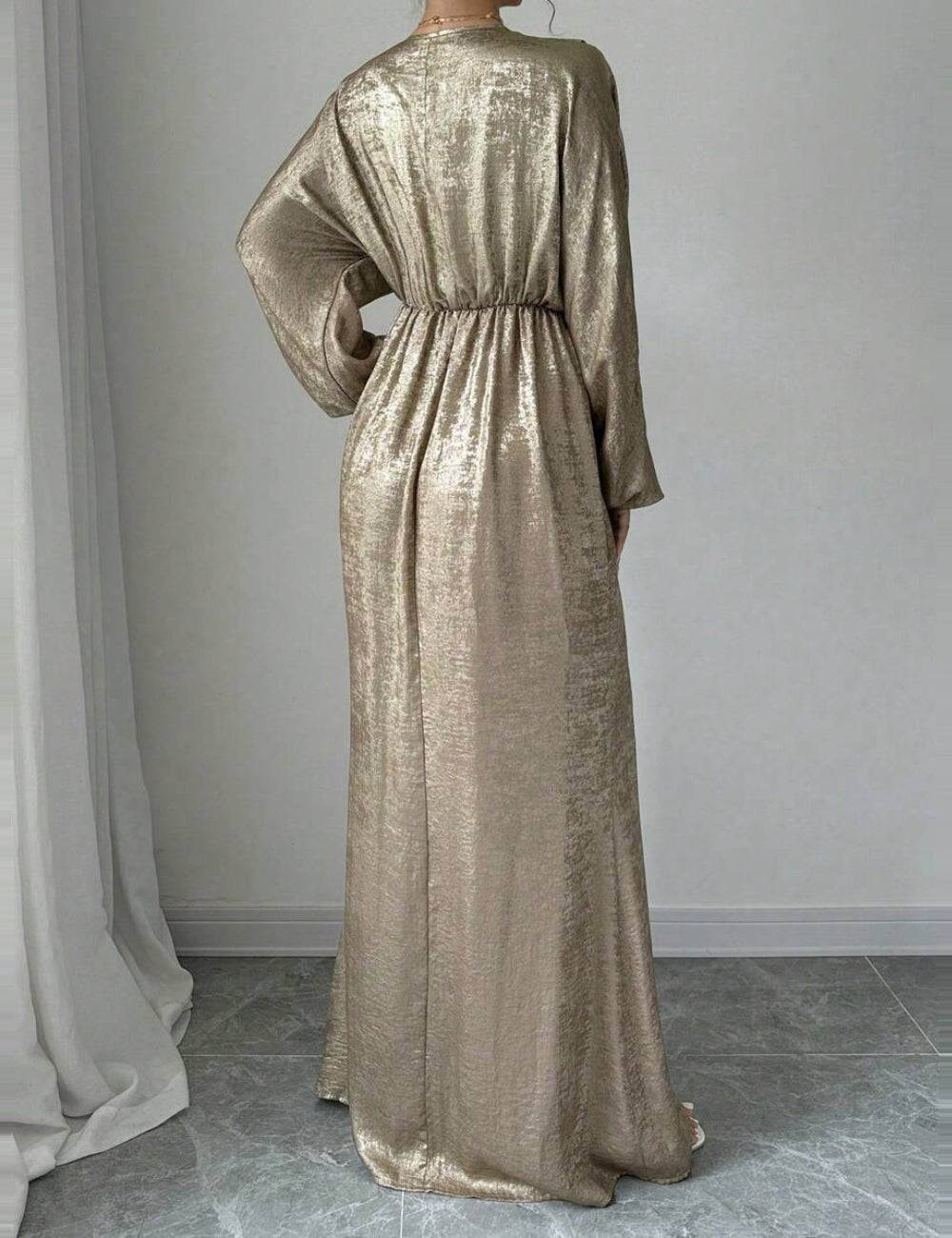 Shein maxi ruha, arany