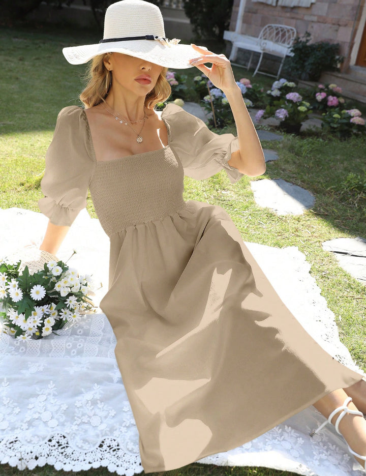 Rochie maxi Shein, bej