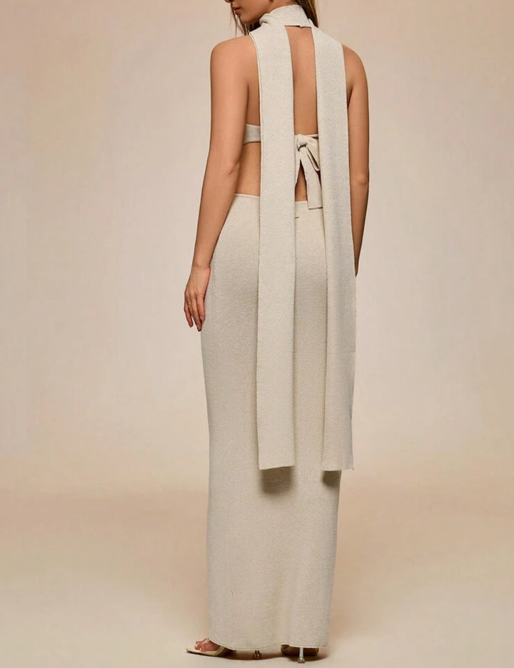 Shein maxi ruha, bézs