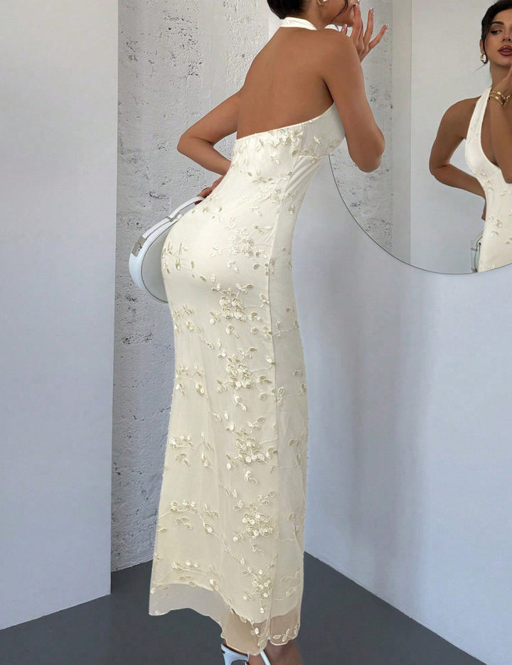 Shein maxi ruha, bézs