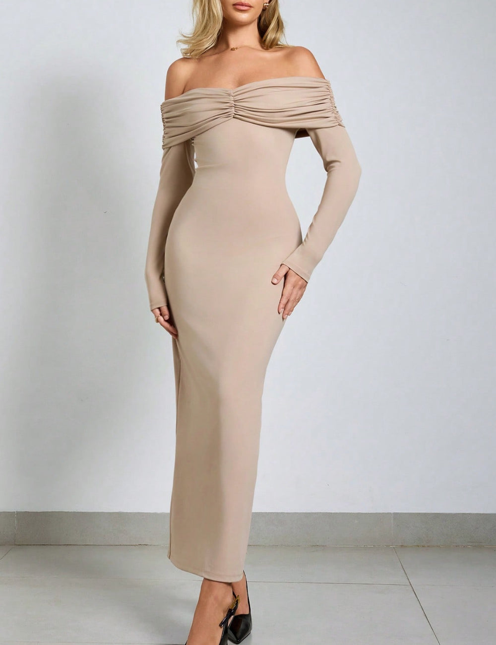 Rochie maxi Shein, bej