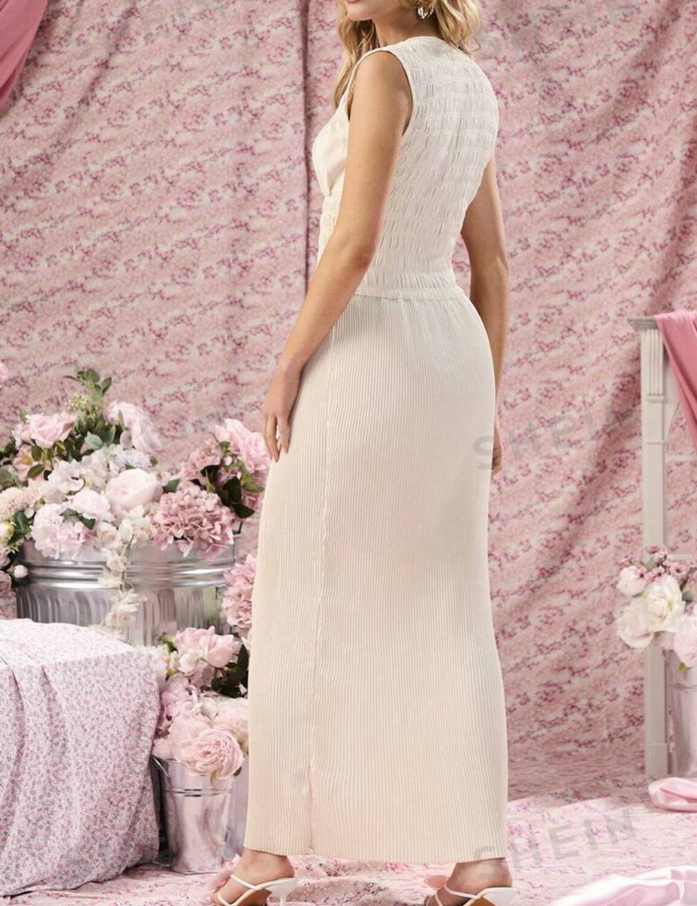 Rochie maxi Shein, bej