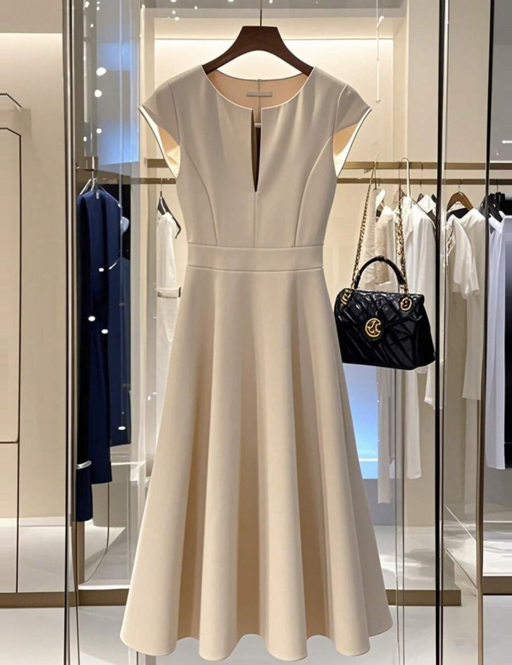 Shein Maxi ruha, bézs