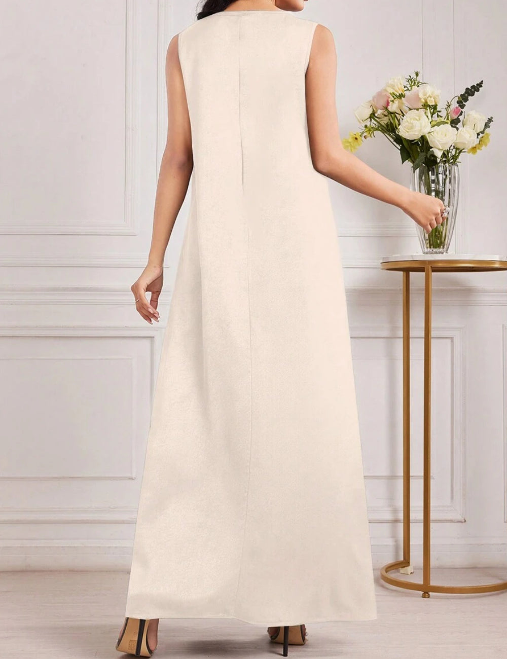 Rochie maxi Shein, bej