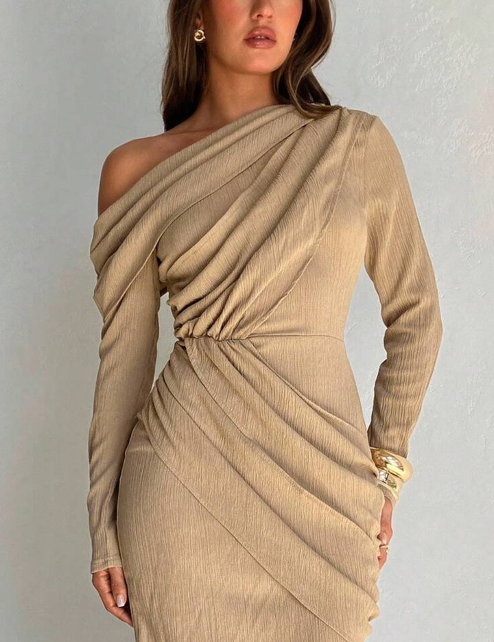 Rochie maxi SHEIN, bej