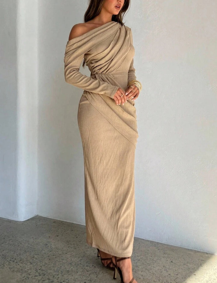 Rochie maxi SHEIN, bej