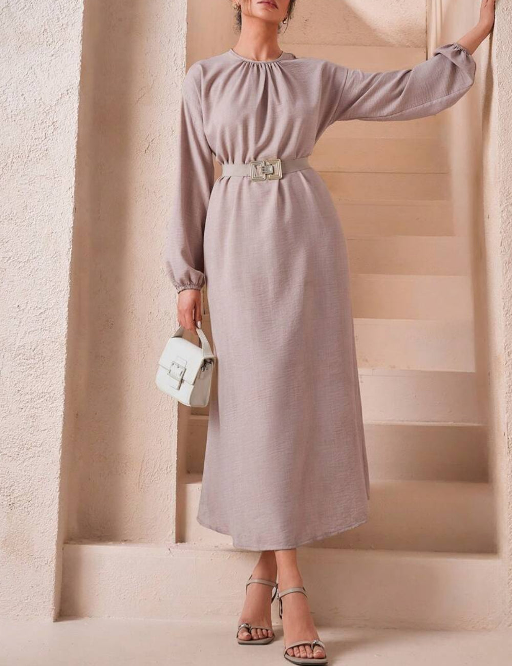 Rochie maxi Shein, bej