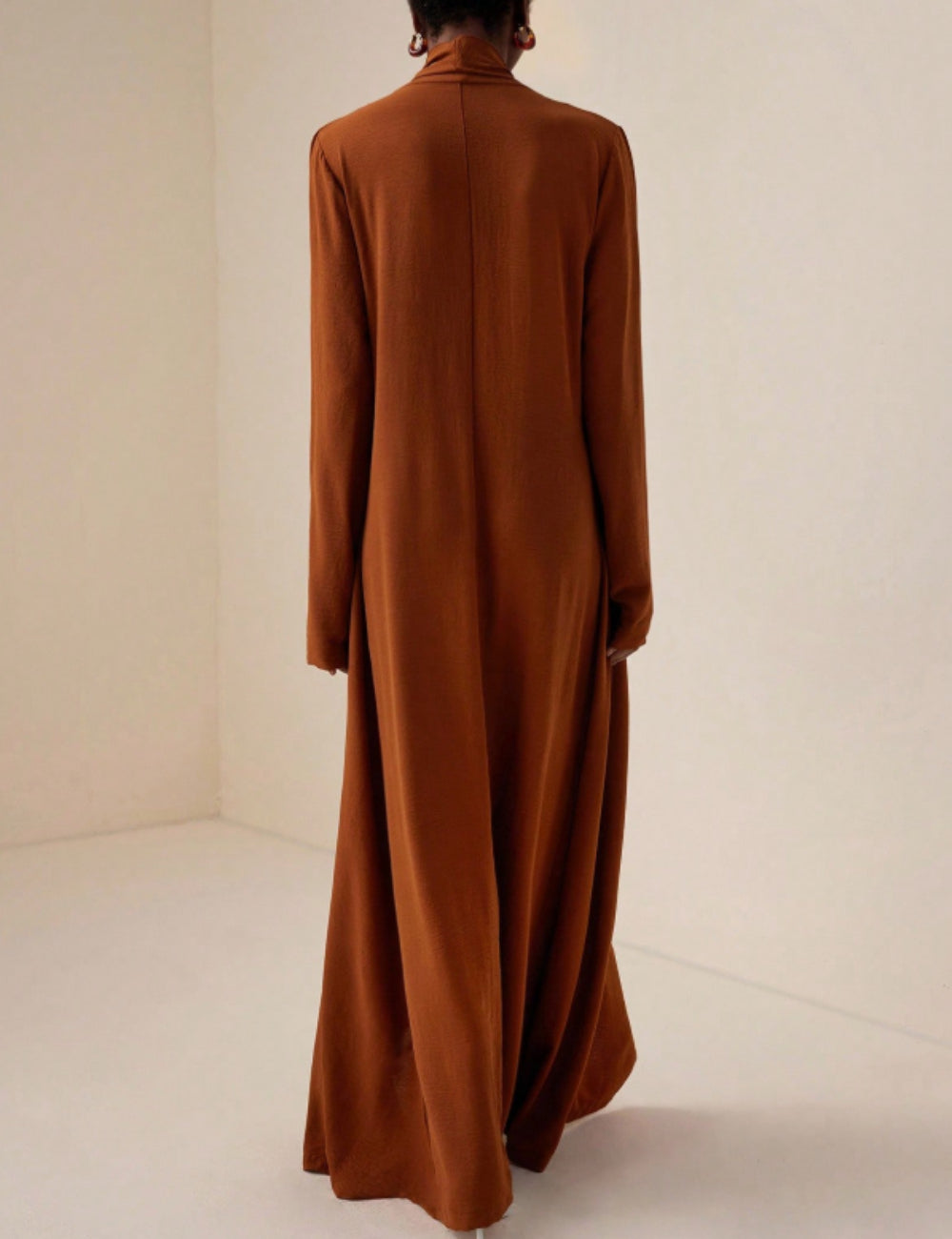 Shein maxi ruha, téglavörös