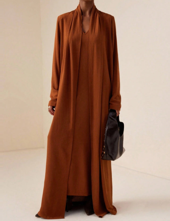 Shein maxi ruha, téglavörös