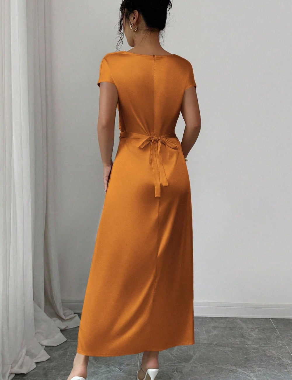 Rochie maxi SHEIN, cărămiziu
