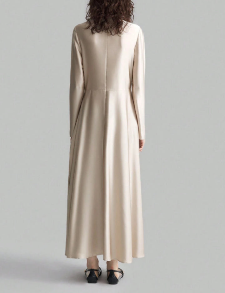 Rochie maxi Shein, crem