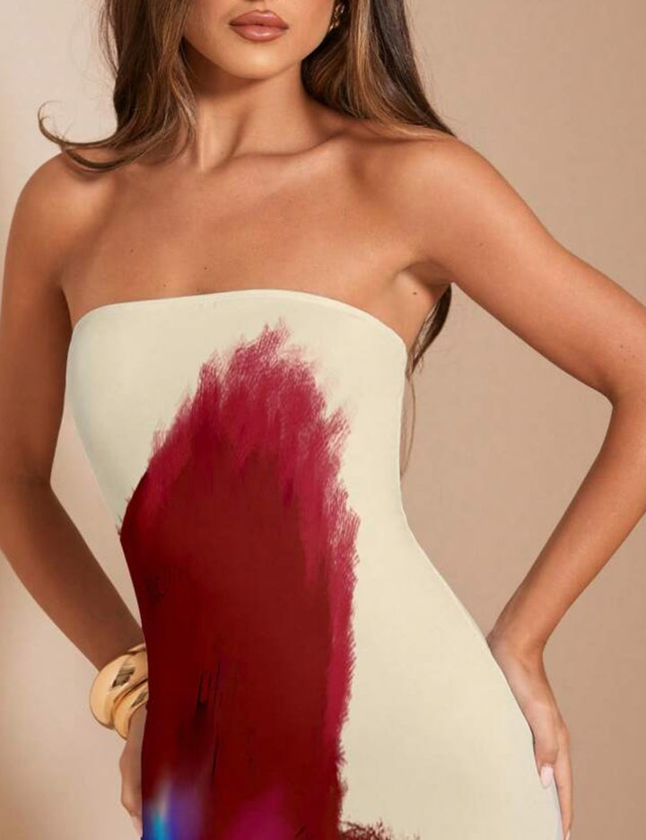 Rochie maxi Shein, crem